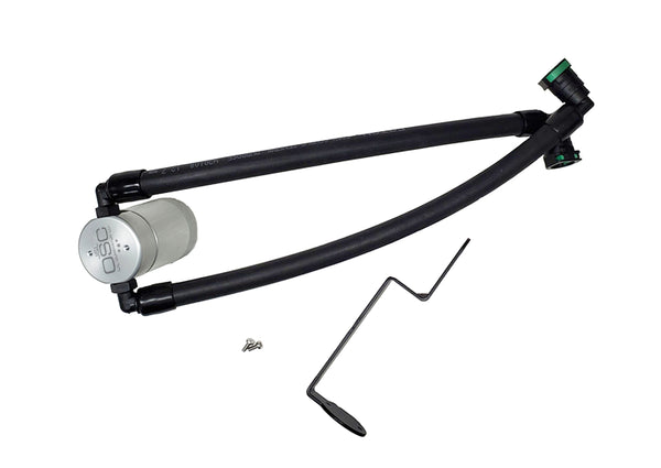 J&L 2021-2024 Ford Bronco Sport 1.5L EcoBoost Passenger Side Oil Separator 3.0 - Clear Anodized - 3043P-C