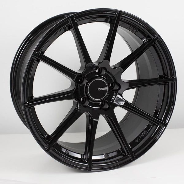 Enkei TS10 18x8 5x112 45mm Offset 72.6mm Bore Black Wheel - 499-880-4445BK by Enkei