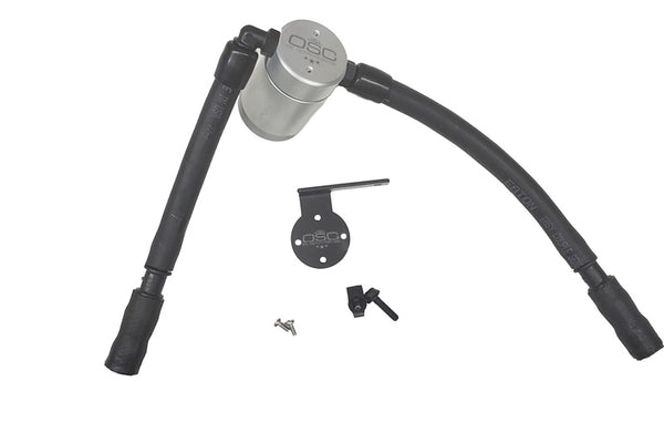 J&L 16-19 Ford Escape 1.5L EcoBoost Passenger Side Oil Separator 3.0 - Clear Anodized - 3053P-C