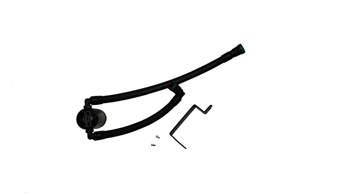 J&L 2025 Ford Bronco 2.3L/ 23-25 Ford Ranger 2.3L Separator 3.0 PCV Side - Black Anodized - 3059P-B