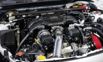 HKS 2022 Subaru BRZ / 2022 Toyota GR86 GTIII-RS Bolt On Turbo Kit - 11001-KT007 for 2022-2025 Toyota GR86 - front view