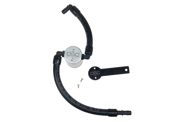 J&L 2019-2024 Dodge Ram 1500 5.7L Oil Separator 3.0 Passenger Side - Clear Anodized - 3067P-C