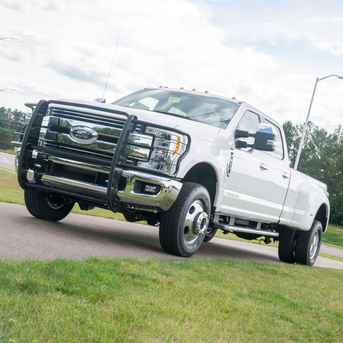 ARIES 3067 1-1/2-Inch Black Steel Grille Guard, No-Drill, Select Ford F-250, F-350 Super Duty