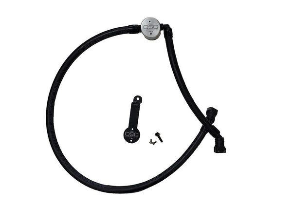 J&L 18-24 Jeep Wrangler JL 3.6L Driver Side Oil Separator 3.0 - Clear Anodized - 3069D-C