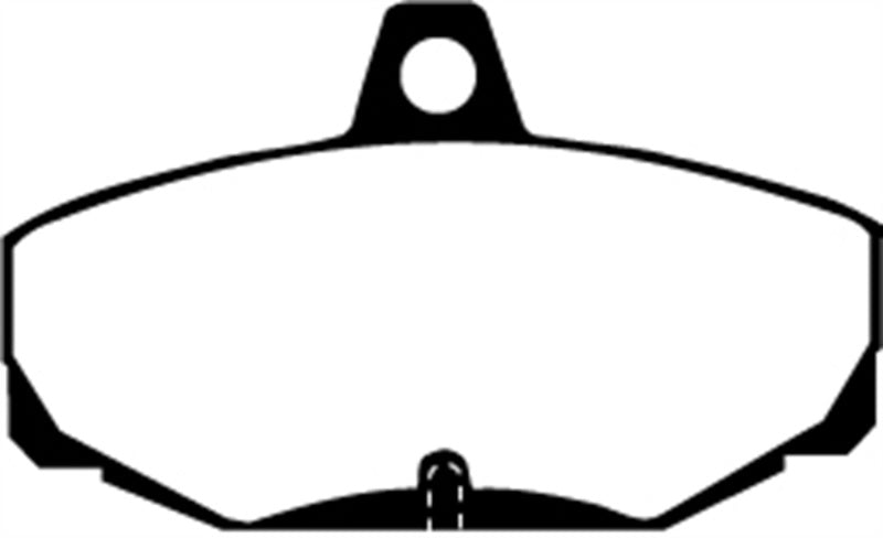 EBC 96-00 Ac Ace 5.0 Redstuff Rear Brake Pads - DP3617C