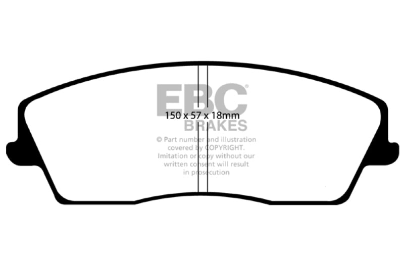 EBC 05-09 Chrysler 300 2.7 Greenstuff Front Brake Pads - DP21723