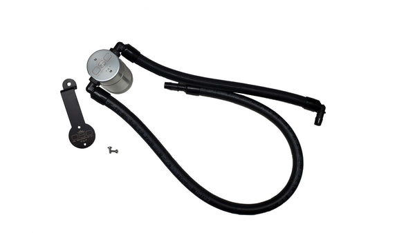 J&L 2021-2024 Jeep Wrangler 392 Oil Seperator 3.0 Passenger Side - Clear Anodized - 3072P-C