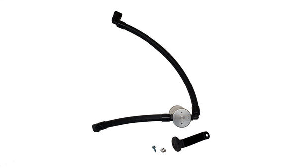 J&L 2021-2024 Ford Bronco 2.7L 3.0 Oil Separator Passenger Side- Clear Anodized - 3073P-C