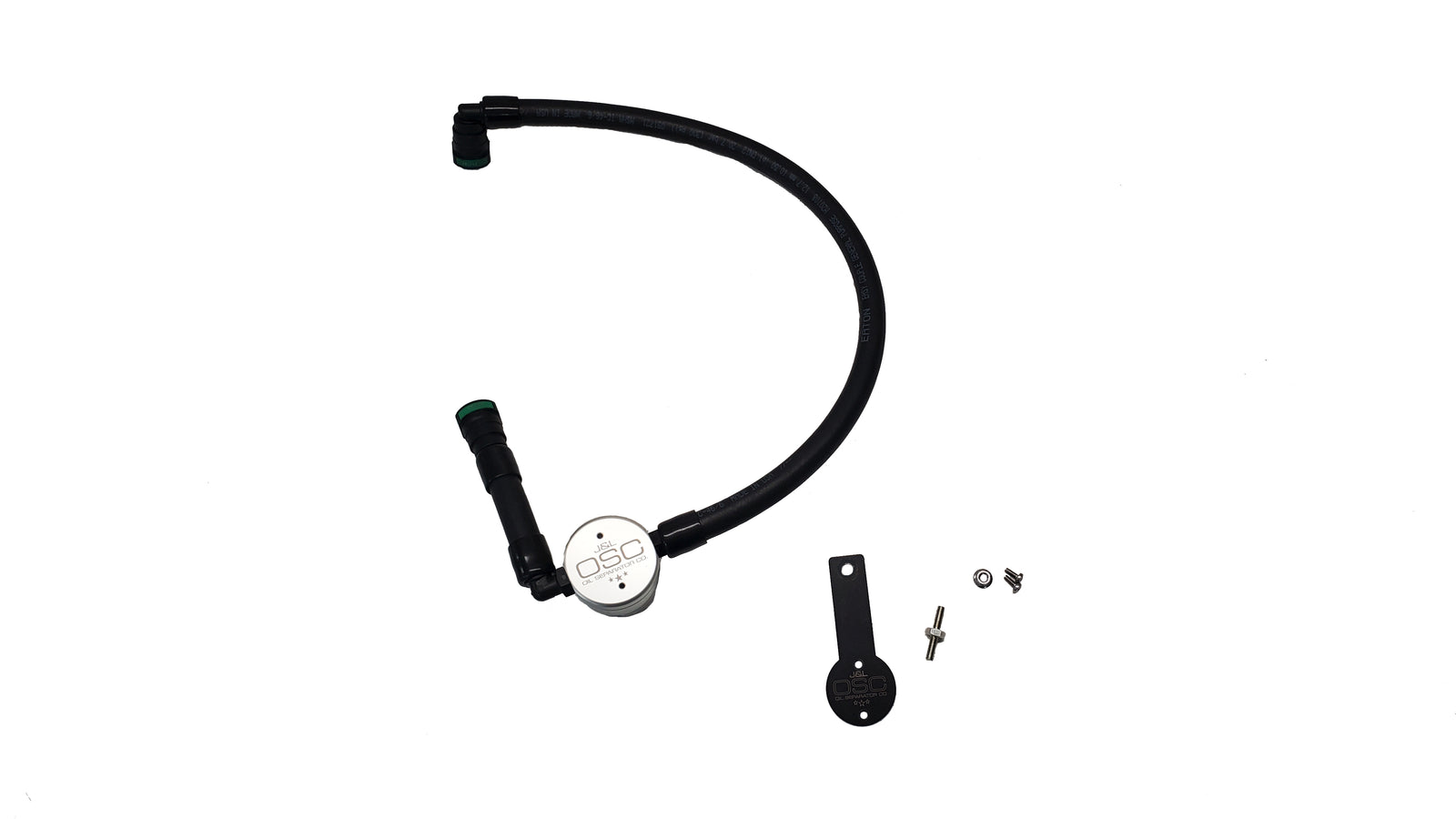 J&L 16-24 Dodge Durango / Jeep Grand Cherokee 3.6L Oil Separator 3.0 Passenger Side - Clear Anod - 3074P-C