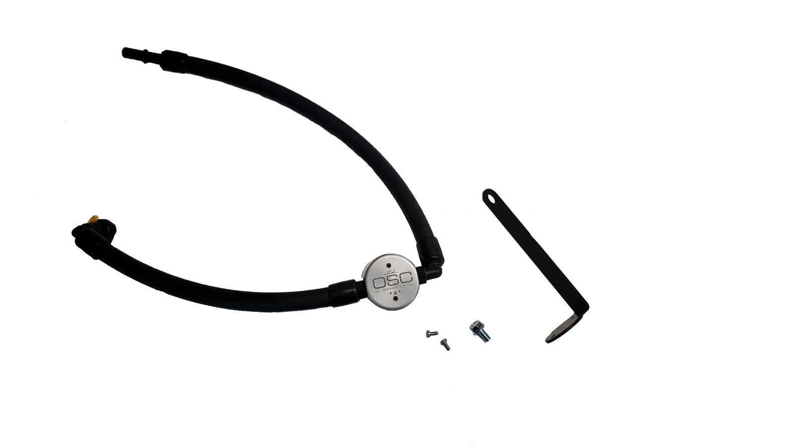 J&L 2021.5-2024 Ford Bronco 2.3L EcoBoost Oil Separator 3.0 Passenger Side - Clear Anodized - 3075P-C