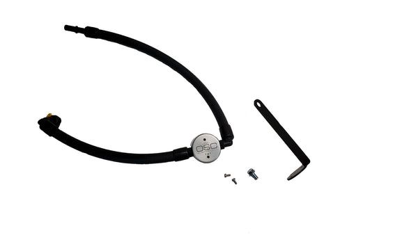 J&L 2021.5-2024 Ford Bronco 2.3L EcoBoost Oil Separator 3.0 Passenger Side - Clear Anodized - 3075P-C