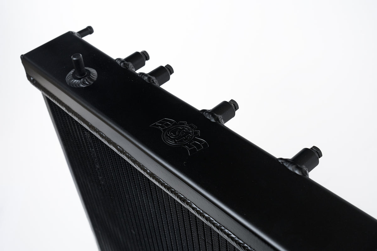 CSF 02-07 Subaru WRX/STI Radiator - Black Finish - 3076B