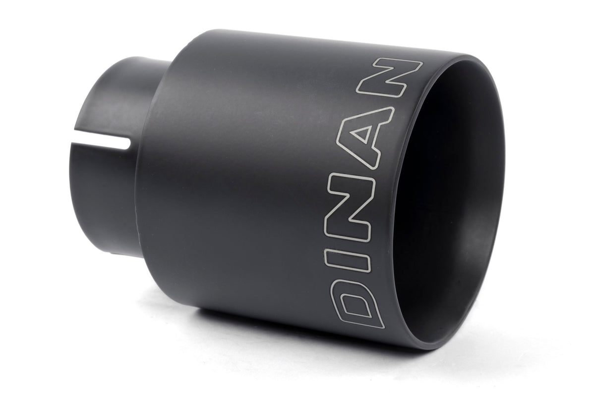 Dinan - Double-Walled 4" Clamp-On Exhaust Tip (Black Ceramic) - D663-0638-BOX