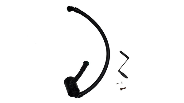 J&L 24+ Ford Mustang 5.0L (w/ Whipple Supercharger) Oil Separator - 3.0 CCV Side Black Anodized - 3092D-B