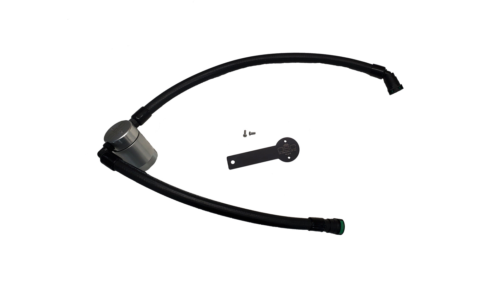 J&L 19-23 Chevy Silverado/GMC Sierra 1500 2.7L Passenger Side Oil Separator 3.0 - Clear Anodized - 3093P-C