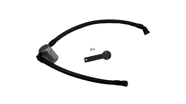J&L 19-23 Chevy Silverado/GMC Sierra 1500 2.7L Passenger Side Oil Separator 3.0 - Clear Anodized - 3093P-C