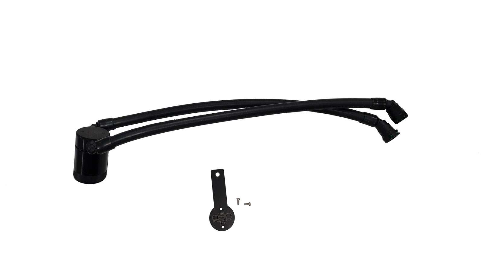 J&L 22-25 Jeep Wagoneer 3.0 Driver Side Oil Separator-Black - 3098D-B