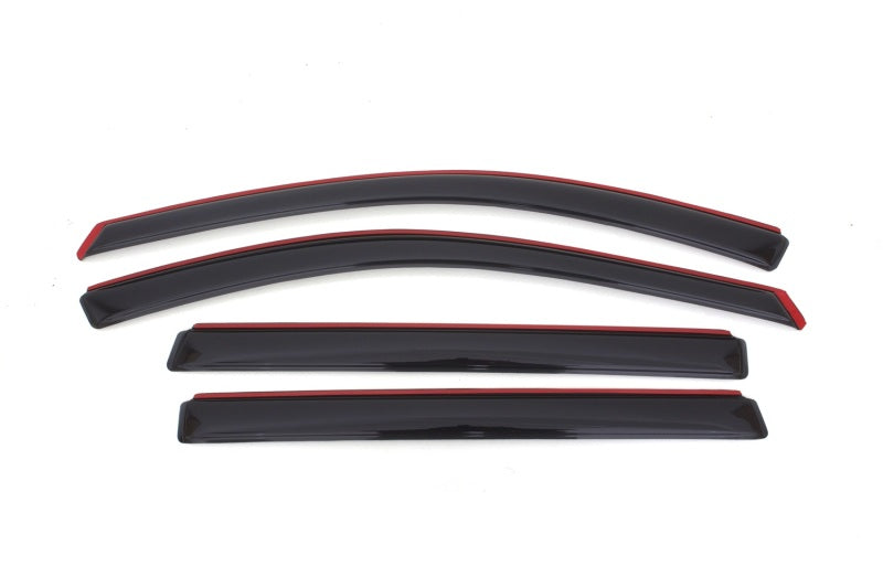 AVS 13-18 Nissan Pathfinder Ventvisor In-Channel Front &amp; Rear Window Deflectors 4pc - Smoke - 194479