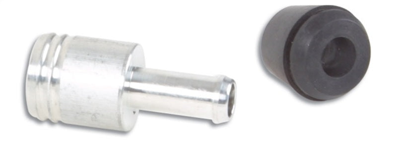 Vibrant 19mm (3/4in) O.D. Aluminum Vacuum Hose Fitting (includes Rubber Grommet) - 2897