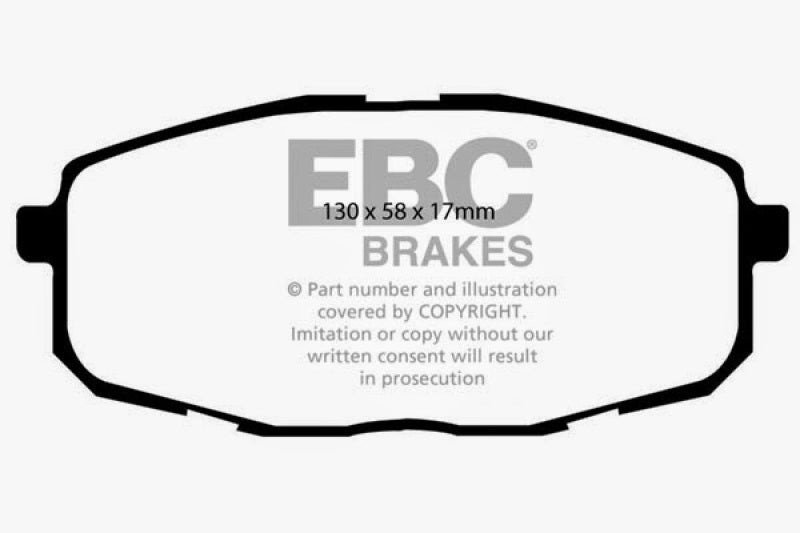 EBC 09-12 Hyundai Elantra 2.0 Touring Greenstuff Front Brake Pads - DP21562