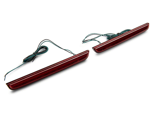 Raxiom 15-23 Dodge Challenger Axial Series LED Rear Bumper Reflector Lamps - CH6724 for 2015-2023 Dodge Challenger - front vi