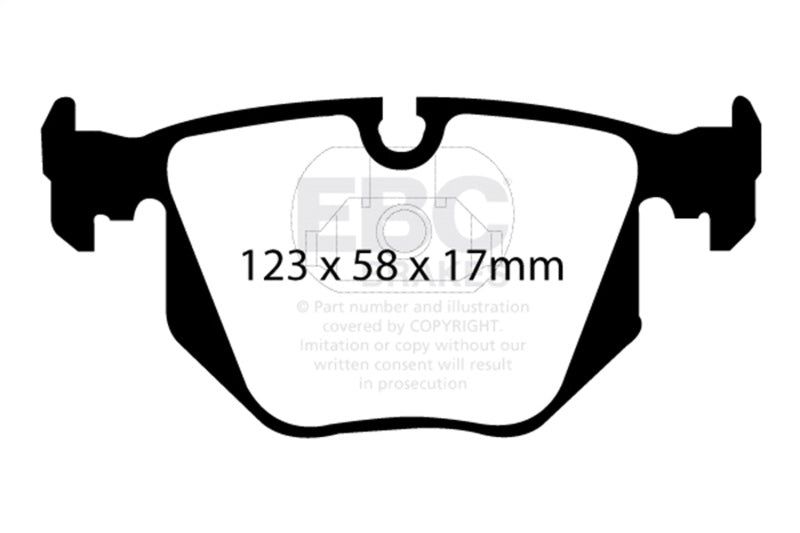 EBC 00-06 BMW X5 3.0 Greenstuff Rear Brake Pads - DP61118