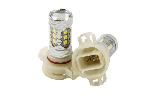 Diode Dynamics 5202/PSX24W XP80 LED - Cool - White (Pair) - DD0173P for 2010-2025 Jeep Wrangler - front view