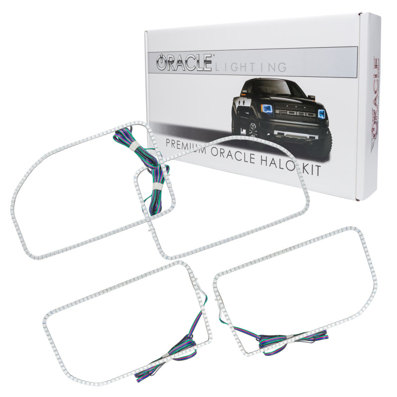 Oracle Ford F250/350 11-16 Halo Kit (Square Ring Design) - ColorSHIFT w/o Controller- 2383-334