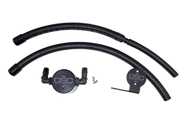 J&L 07-21 Toyota Tundra 5.7L Driver Side Oil Separator 3.0 - Black Anodized - 3105D-B