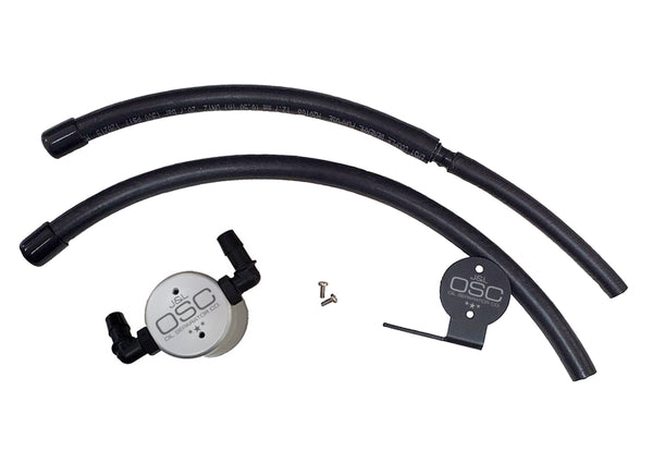 J&L 07-21 Toyota Tundra 5.7L Driver Side Oil Separator 3.0 - Clear Anodized - 3105D-C