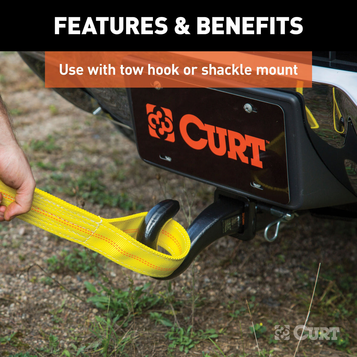 CURT 31071 2-Inch Front Receiver Hitch, Fits Select Chevrolet Silverado, Suburban, GMC Sierra