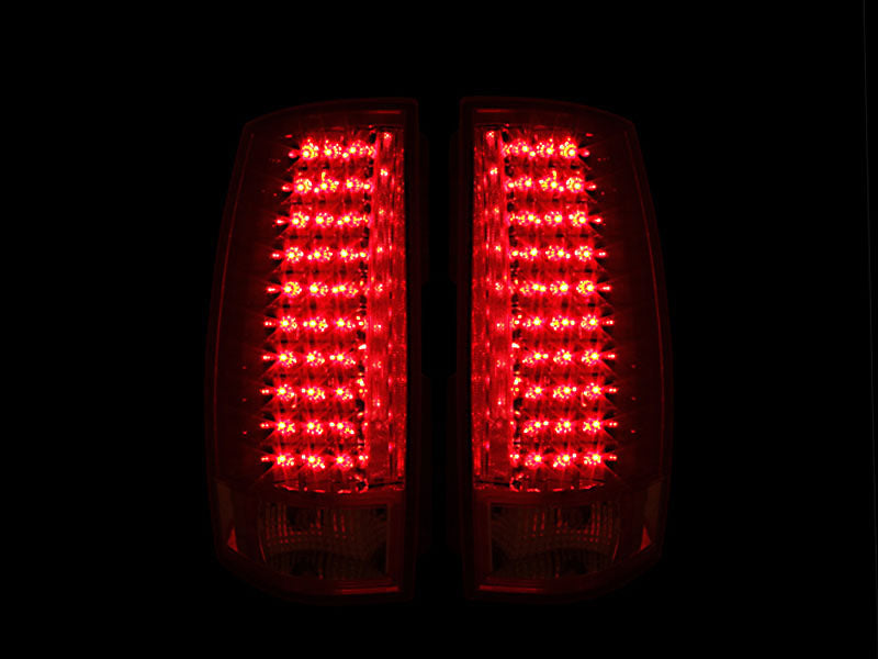 ANZO 2007-2014 Chevrolet Suburban LED Taillights Red/Clear G4 - 311140