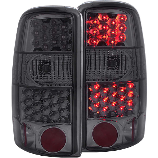 ANZO 2000-2006 Chevrolet Suburban LED Taillights Smoke - 311156 for 2000-2006 Chevrolet Suburban 1500 - front view
