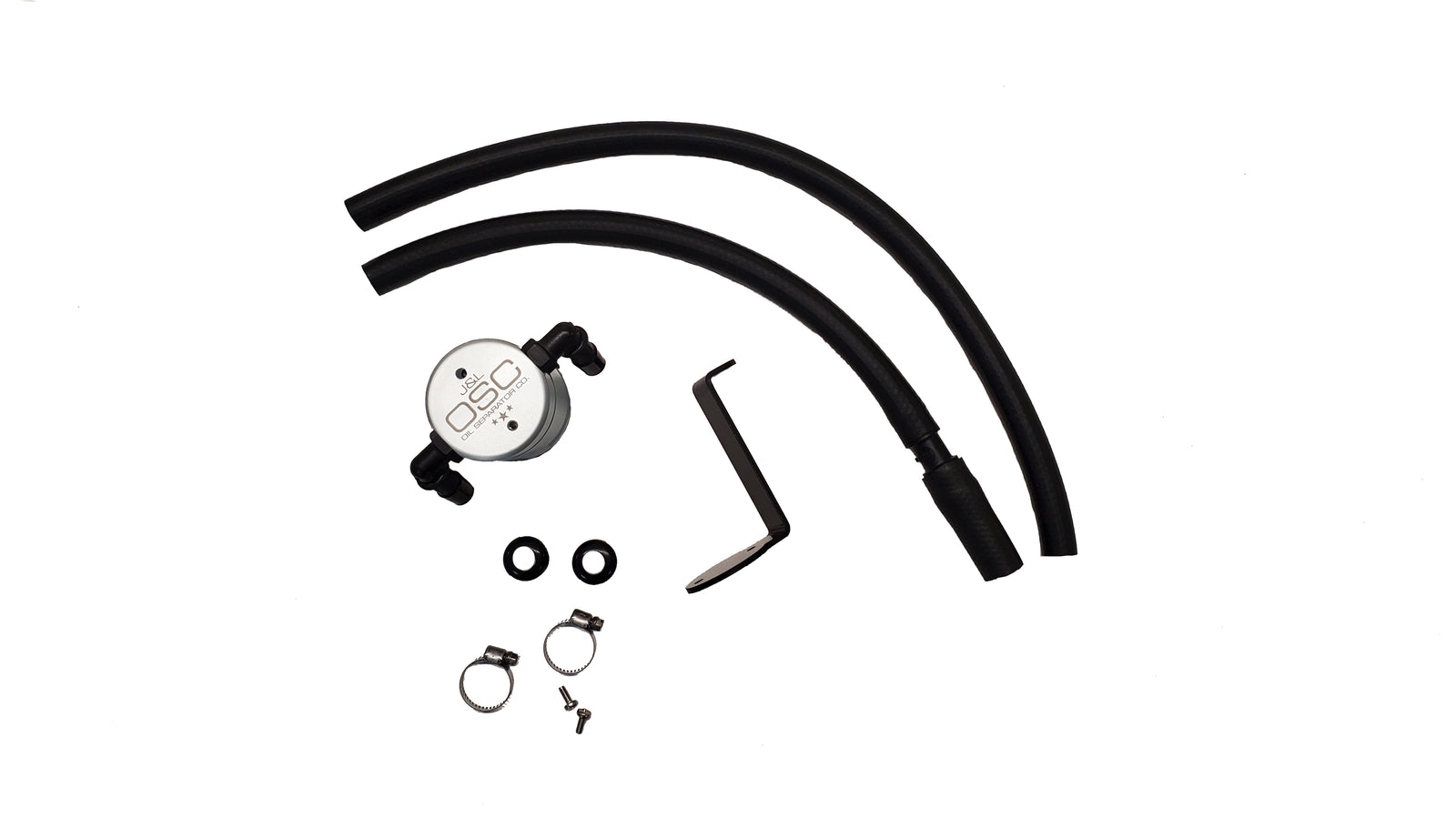 J&L 14-24 Mazda CX5 2.5L Non-turbo Driver Side 3.0 Oil Separator Kit - Clear Anodized - 3111D-C