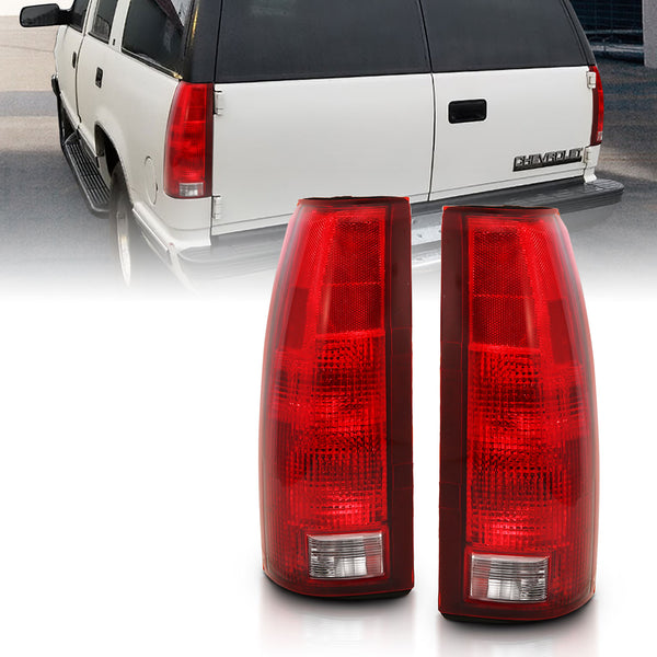 ANZO 1988-1999 Chevy C1500 Taillight Red/Clear Lens w/ Circuit Board(OE Replacement) - 311300 for 1988-1995 GMC C2500 - front