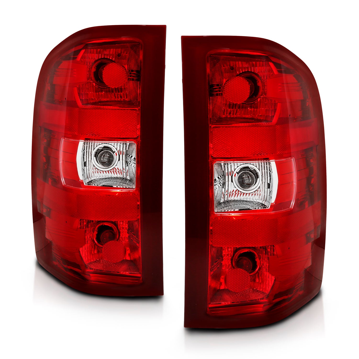 ANZO 2007-2013 Chevy Silverado Taillight Red/Clear Lens (OE Replacement) - 311303 for 2007-2014 Chevrolet Silverado 2500 - fr