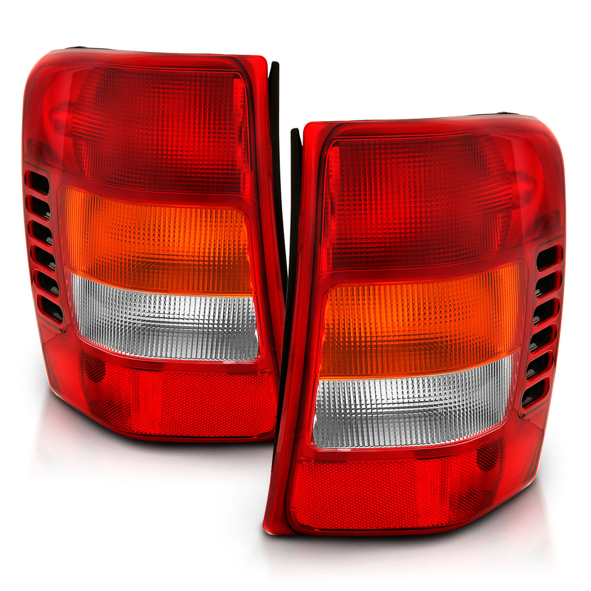ANZO 1999-2004 Jeep Grand Cherokee Taillight Red/Clear Lens (OE Replacement) - 311308 for 1999-2004 Jeep Grand Cherokee - fro