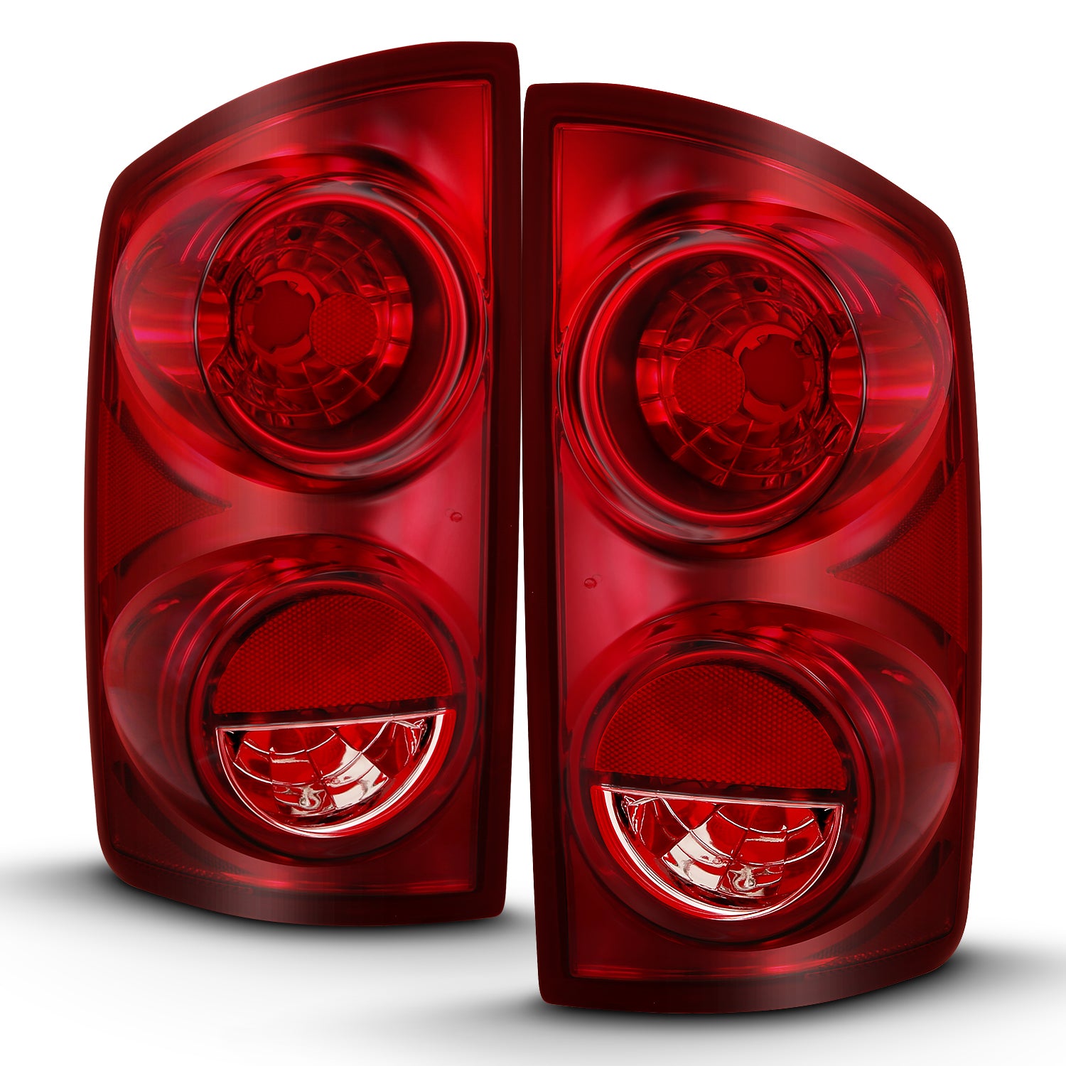 ANZO 2007-2009 Dodge Ram 1500 Tail Light Red Lens (OE) - 311309 for 2006-2009 Dodge Ram 1500 - front view