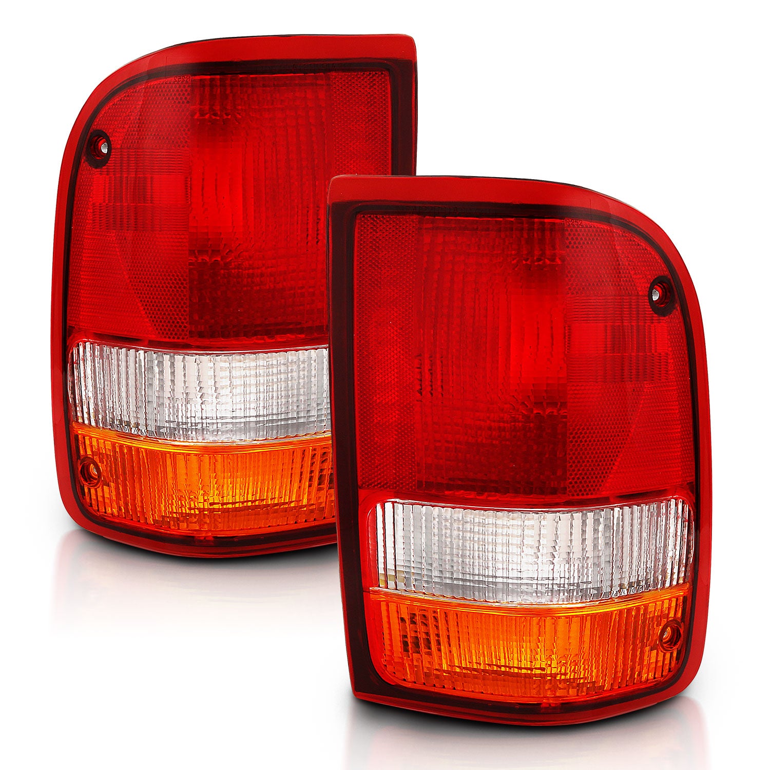 ANZO 1993-1997 Ford Ranger Tail Light Red/Cear (OE) - 311310 for 1993-1997 Ford Ranger - front view