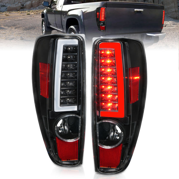 ANZO 2004-2012 Chevrolet Colorado/ GMC Canyon LED Tail Lights w/ Light Bar Black Housing - 311382 for 2004-2012 Chevrolet Col