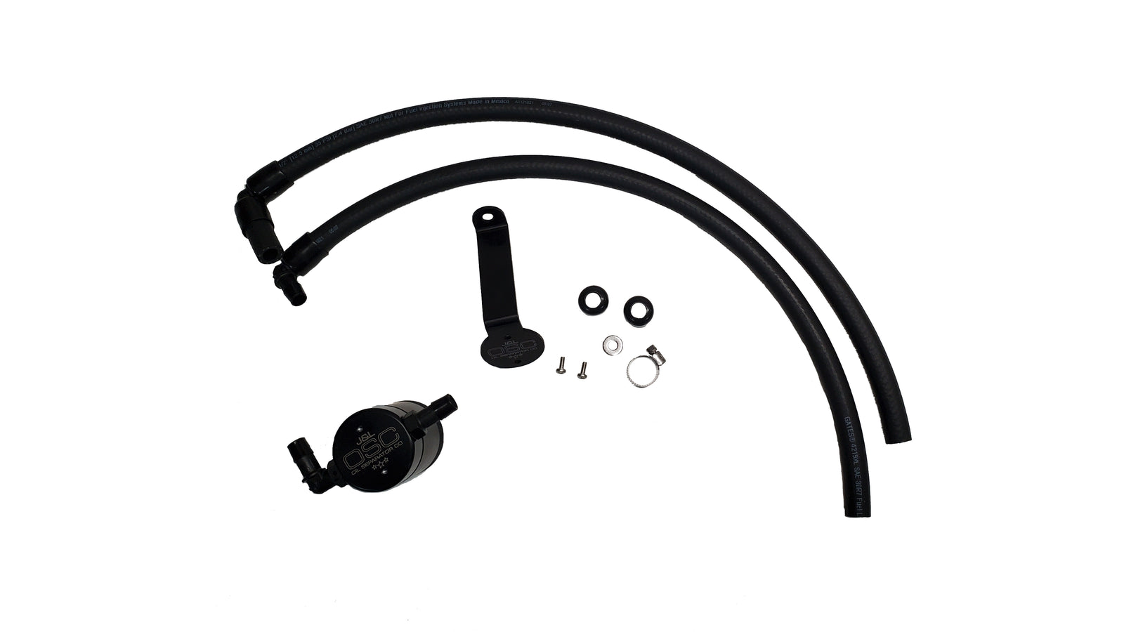 J&L 22+ Toyota Tundra 3.5L Turbo Oil Separator 3.0 Driver Side - Black Anodized - 3115D-B