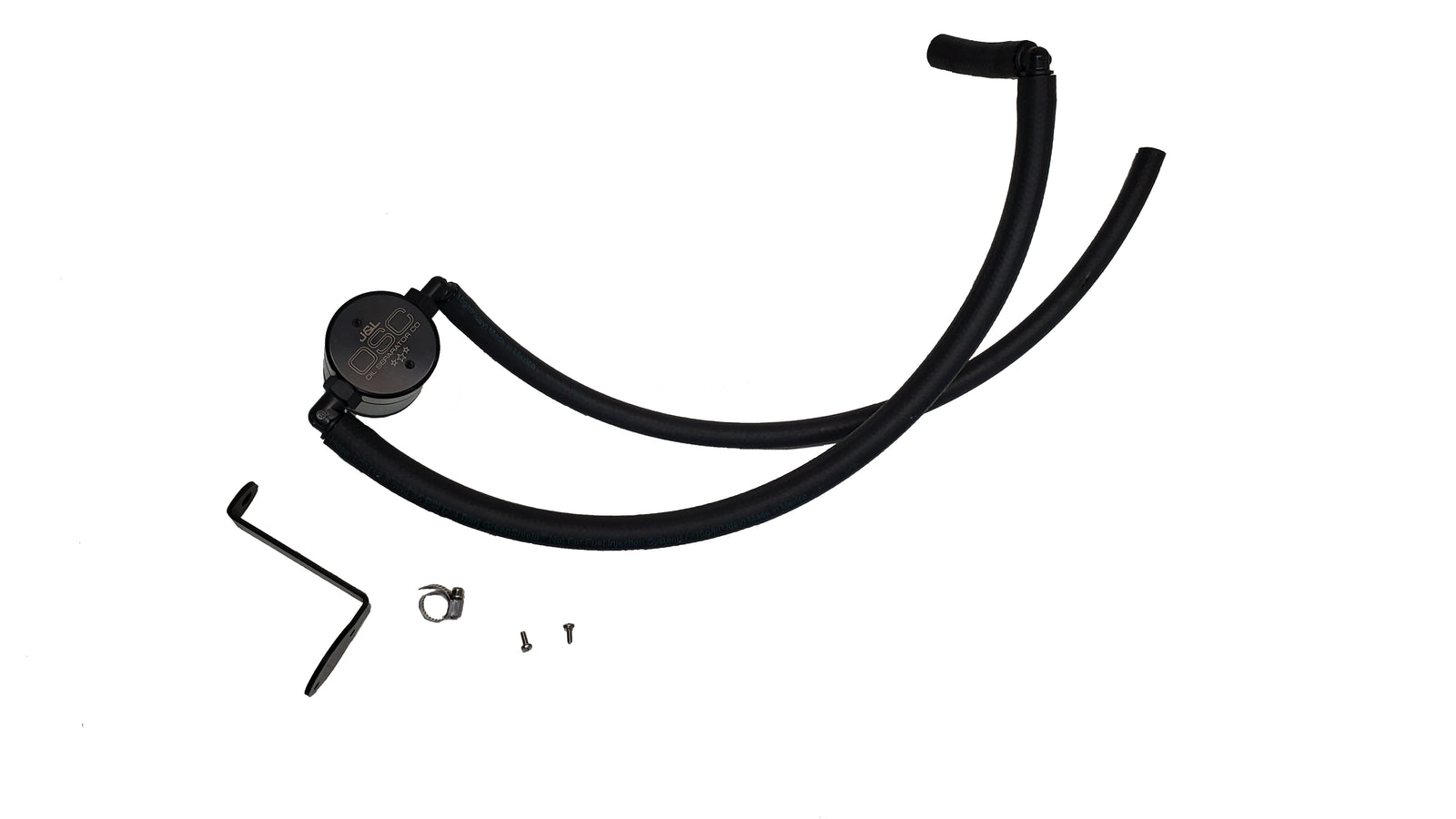 J&L 22-24 Hyundai Elantra N 2.0L Oil Separator 3.0 Passenger Side - Black Anodized - 3119P-B