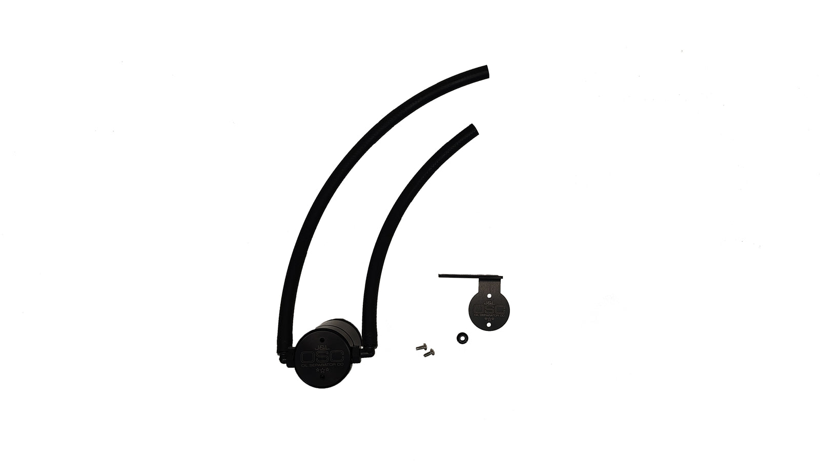 J&L 22-25 Nissan Pathfinder / 22-24 Infiniti QX60 3.5L PCV Side Oil Separator 3.0 - Blk Anodized - 3124P-B