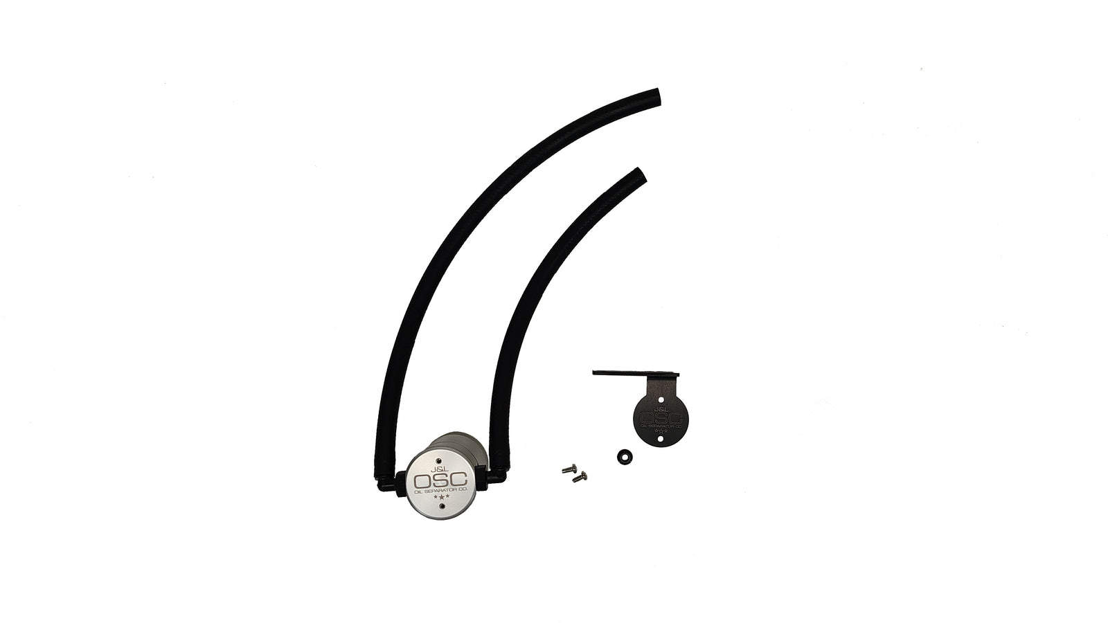 J&L 22-25 Nissan Pathfinder / 22-24 Infiniti QX60 3.5L PCV Side Oil Separator 3.0 - Clear Anodized - 3124P-C