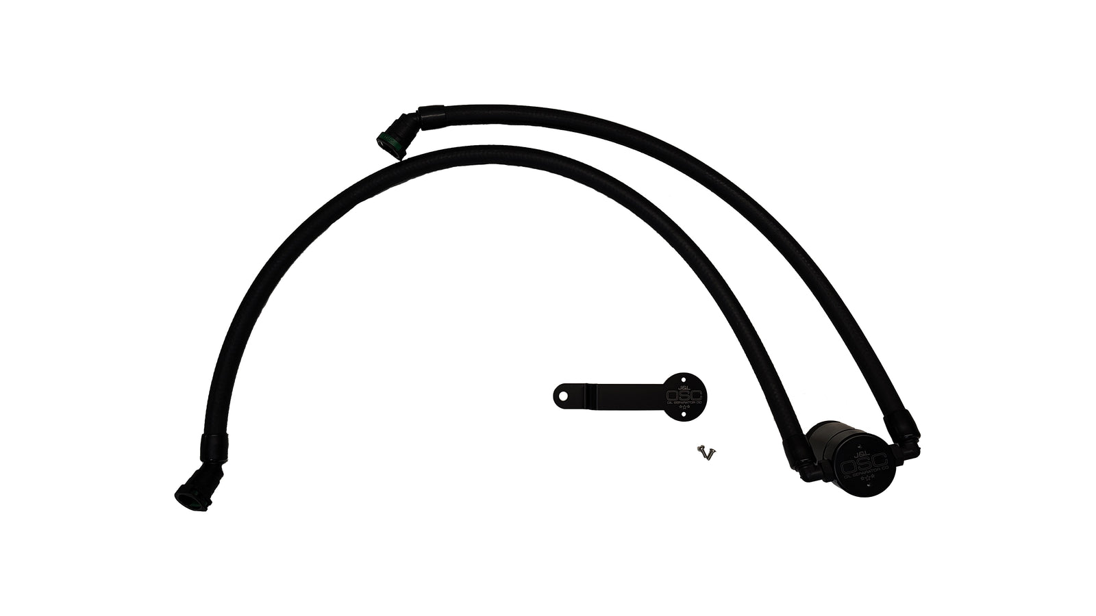 J&L 17-25 Chrysler Pacifica/20-25 Chrysler Voyager Oil Separator PCV Side - Black Anodized - 3125P-B