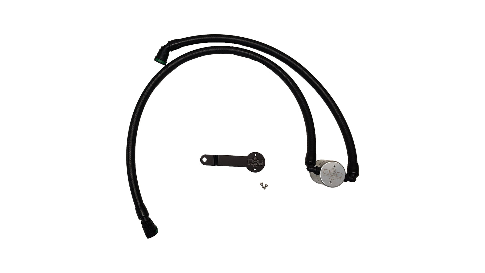 J&L 17-25 Chrysler Pacifica/20-25 Chrysler Voyager Oil Separator PCV Side - Clear Anodized - 3125P-C