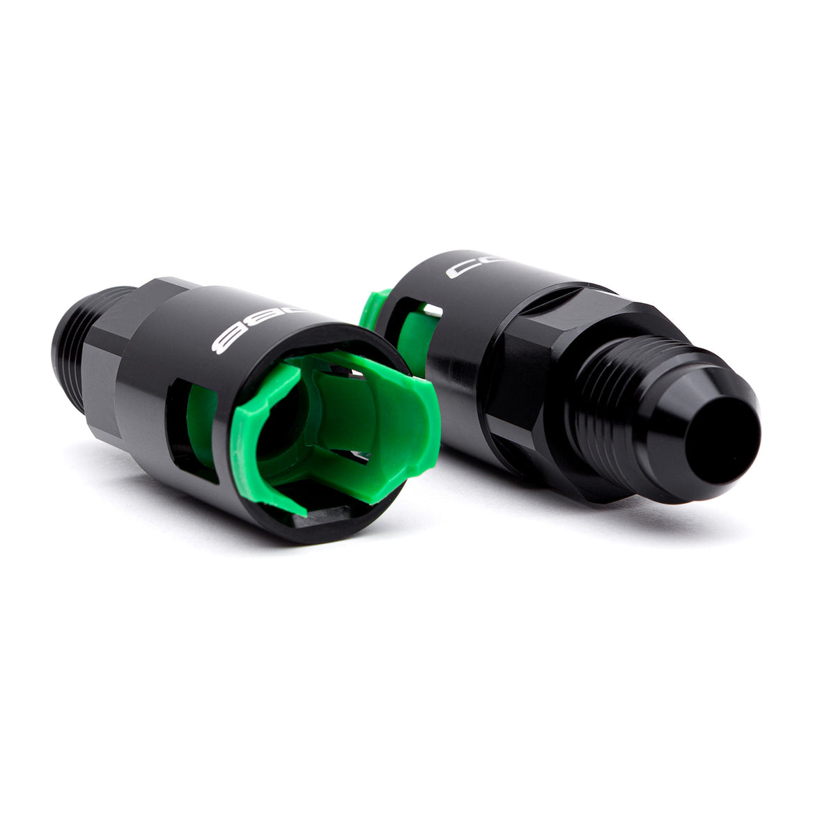 Cobb 04-16 Subaru STi / WRX 06-21 -6 AN Adapter Fittings Black - Set of 2 - 312630