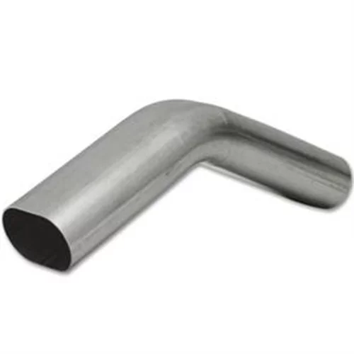 Granatelli 3in Oval Stainless Steel Vertical Radius 45 Deg bend 4.5in Bend Radius Tubing - 313538