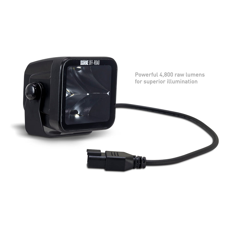 Borne Off-Road Light Pods (Kit of 2) 3x3 Spot - BNLT-LP33-2S