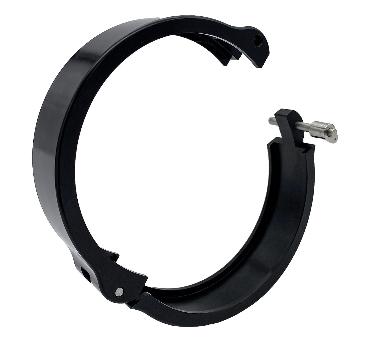 Granatelli 3.0in Dual Seal Clamshell Clamp - Aluminum Black - 318530CS